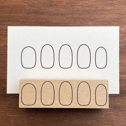 STAMP MARCHE Nail Art Log 5-Finger Version Rubber Stamp