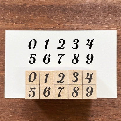 STAMP MARCHE Number Characters 10-Piece Set
