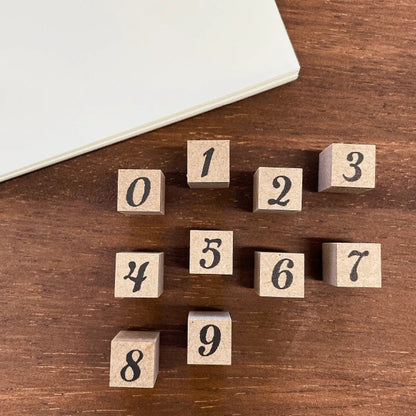 STAMP MARCHE Number Characters 10-Piece Set