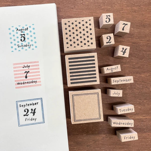 STAMP MARCHE Number Characters 10-Piece Set
