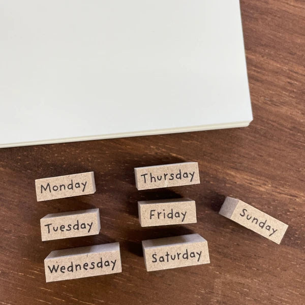 STAMP MARCHE Weekday Characters 7-Piece Set