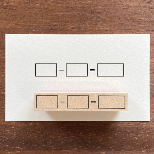 STAMP MARCHE Income and Expense Log Rubber Stamp