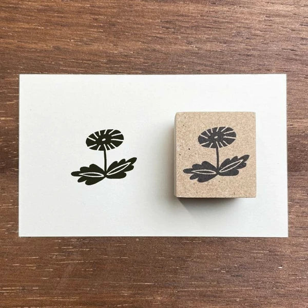 STAMP MARCHE Nakano Emi Floral Illustration Rubber Stamp - Dandelion