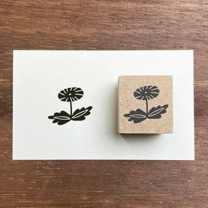 STAMP MARCHE Nakano Emi Floral Illustration Rubber Stamp - Dandelion