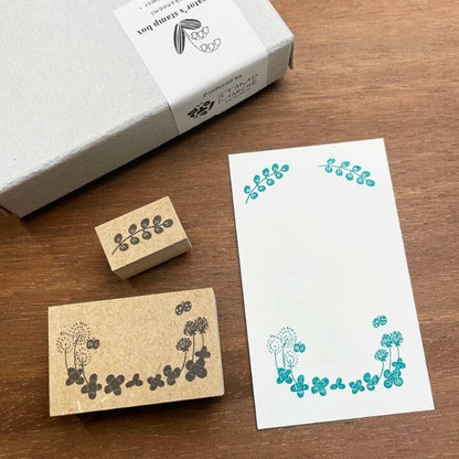 STAMP MARCHE Nakano Emi Floral Illustration Rubber Stamp - Vetch