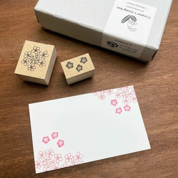 STAMP MARCHE Nakano Emi Floral Illustration Rubber Stamp - Nemophila