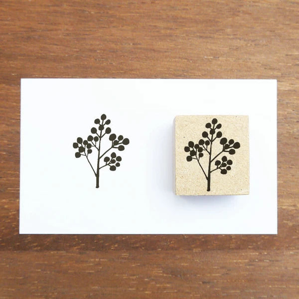 STAMP MARCHE Nakano Emi Illustration Rubber Stamp - Nandina Flower