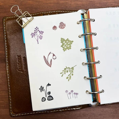 STAMP MARCHE Nakano Emi Illustration Rubber Stamp - Nandina Flower