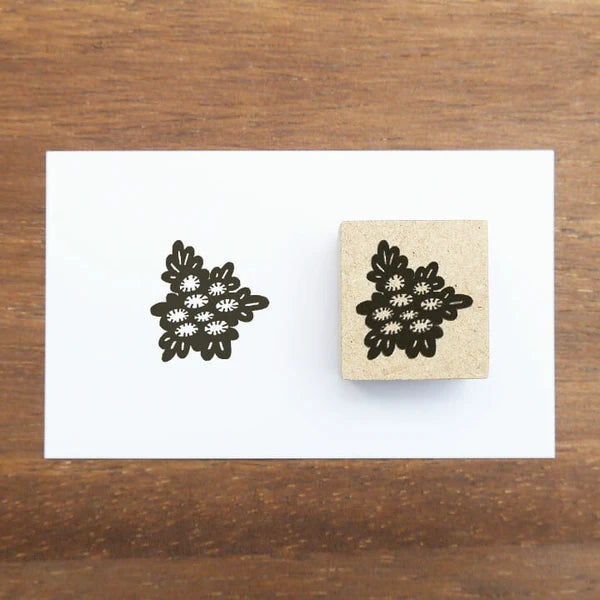 STAMP MARCHE Nakano Emi Floral Illustration Rubber Stamp - Coastal Chrysanthemum