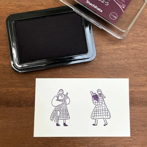 STAMP MARCHE Maru-chan Illustration Rubber Stamp - Coffee
