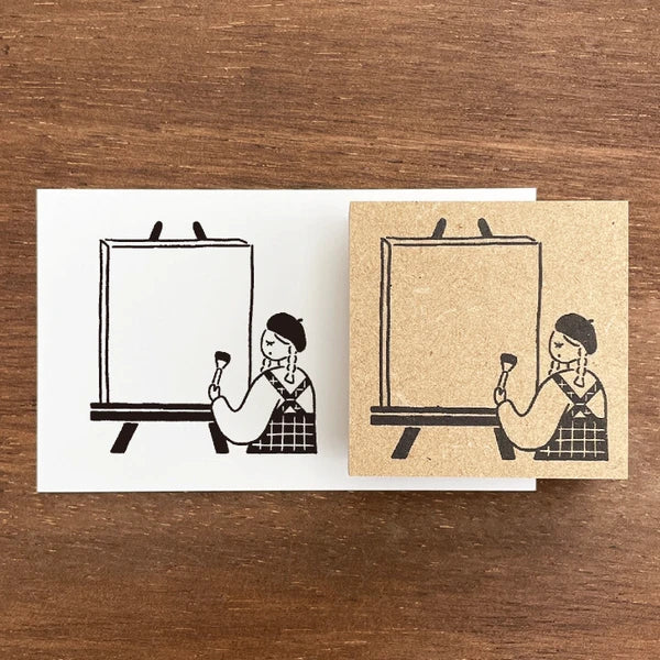 STAMP MARCHE Marl-chan Frame Stamp L Drawing
