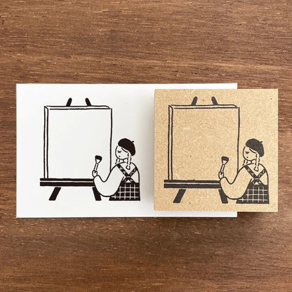 STAMP MARCHE Marl-chan Frame Stamp L Drawing