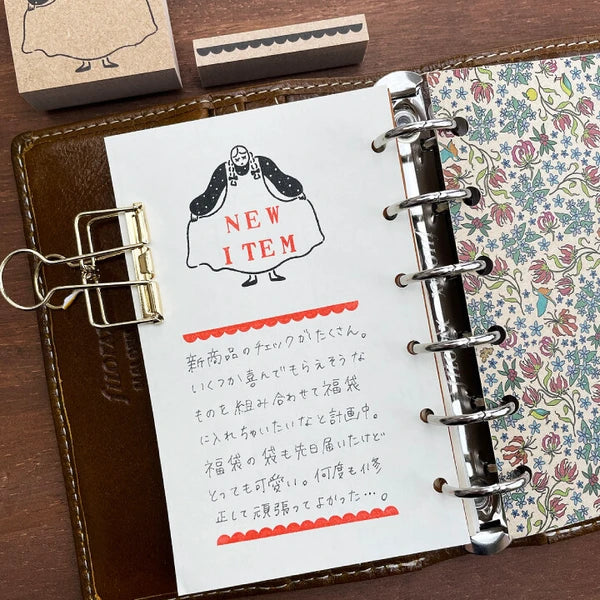 STAMP MARCHE Maaru-chan Frame Stamp L - Bowing