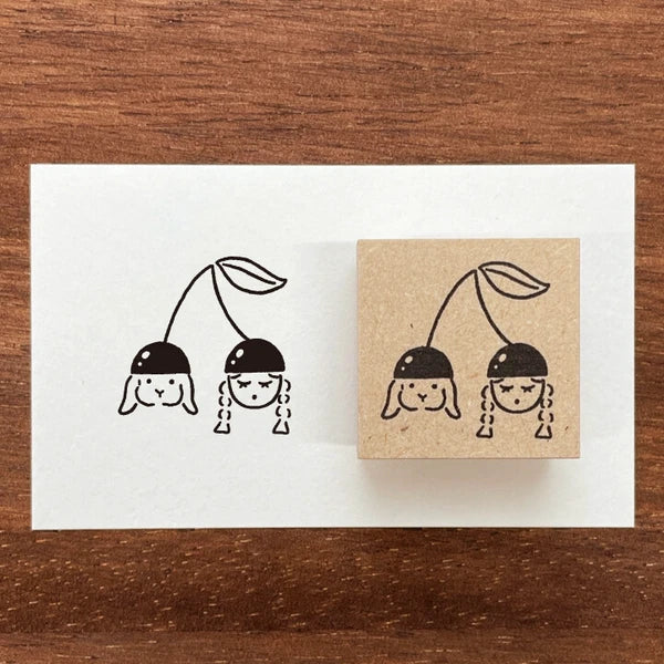 STAMP MARCHE May Maaru-Chan Seasonal Illustration Stamp - Cherry