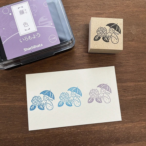 STAMP MARCHE Maaru-chan Seasonal Illustration Stamp - June Hydrangea