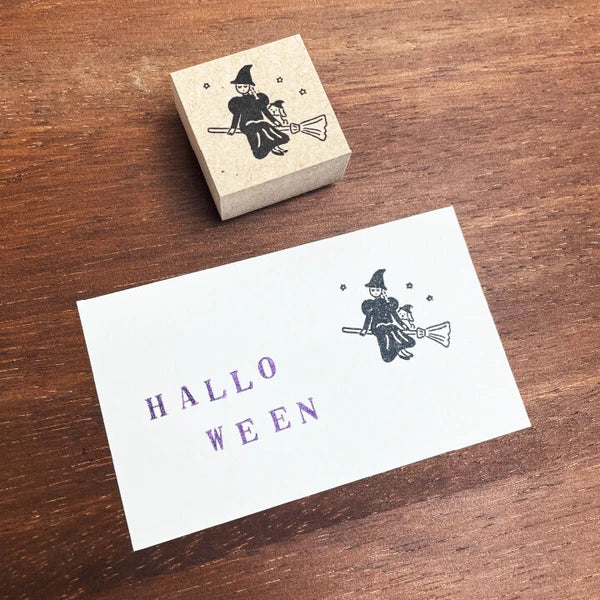 STAMP MARCHE October Maaru-chan Illustration Stamp - Witch