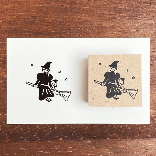 STAMP MARCHE October Maaru-chan Illustration Stamp - Witch