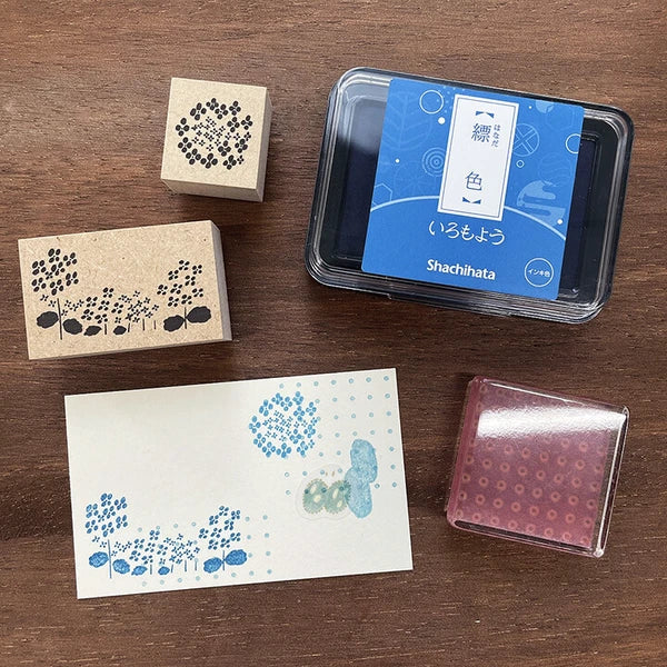 STAMP MARCHE Nakano Emi Floral Illustration Rubber Stamp - Hydrangea M