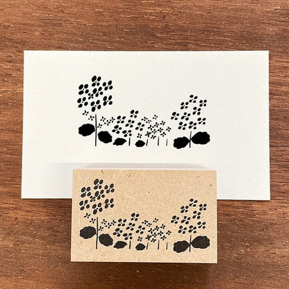 STAMP MARCHE Nakano Emi Floral Illustration Rubber Stamp - Hydrangea M