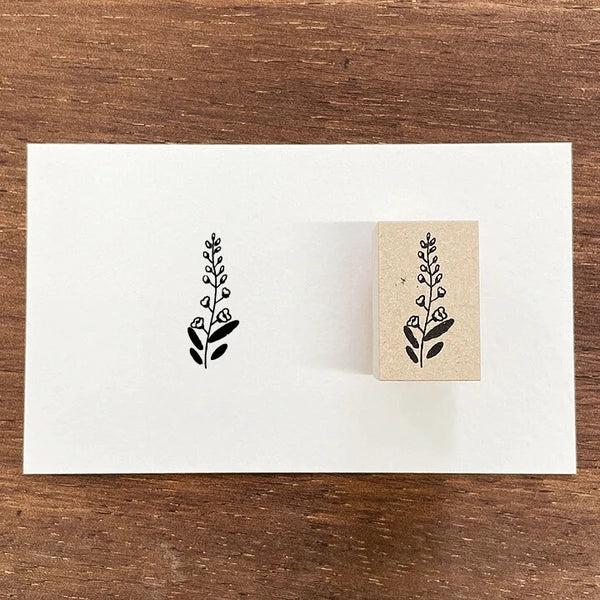 STAMP MARCHE Nakano Emi Floral Illustration Rubber Stamp - Loosestrife