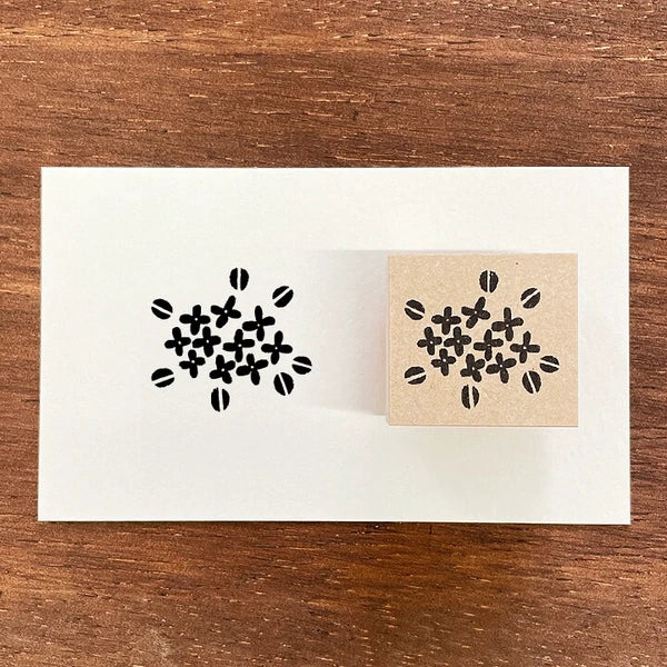 STAMP MARCHE Nakano Emi Floral Illustration Rubber Stamp - Fragrant Olive