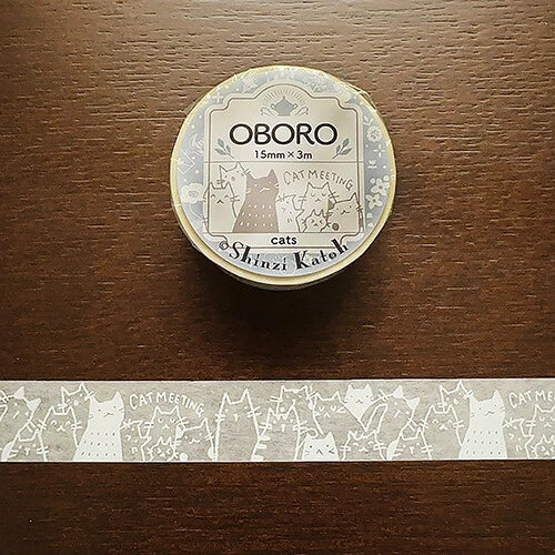SEAL-DO PRINTING OBORO Cats Masking Tape