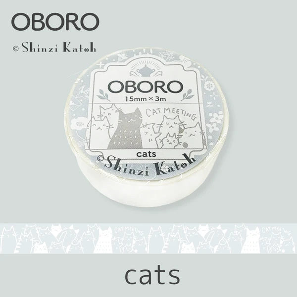 SEAL-DO PRINTING OBORO Cats Masking Tape