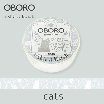 SEAL-DO PRINTING OBORO Cats Masking Tape