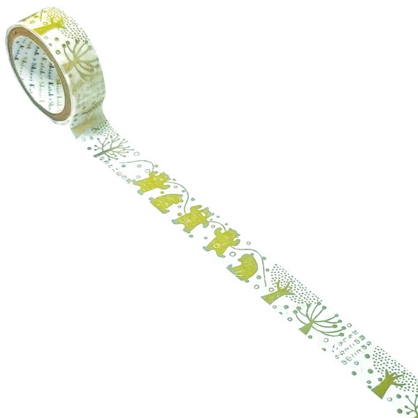 SEAL-DO PRINTING Miyazawa Kenji Silhouette Masking Tape - The Bears of Nametoko