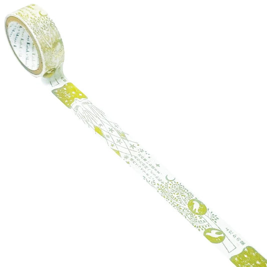 SEAL-DO PRINTING Miyazawa Kenji Silhouette Masking Tape - The Nighthawk Star