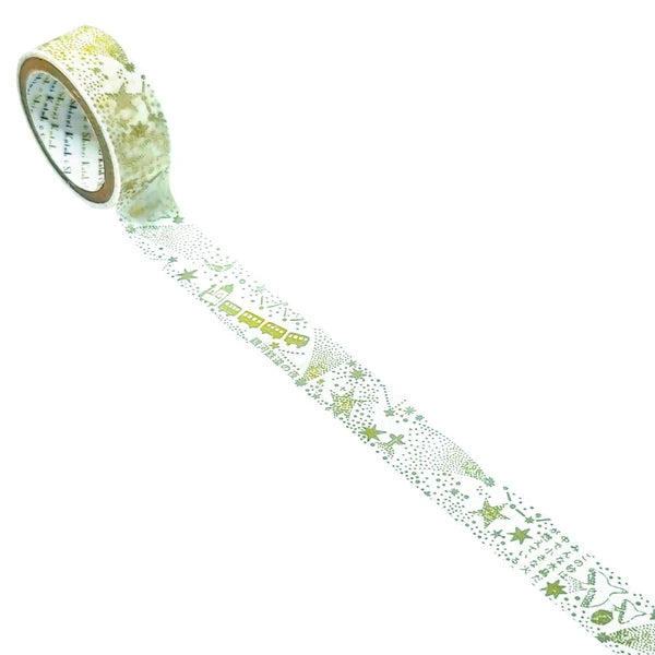 SEAL-DO PRINTING Miyazawa Kenji Silhouette Masking Tape - Night on the Galactic Railroad