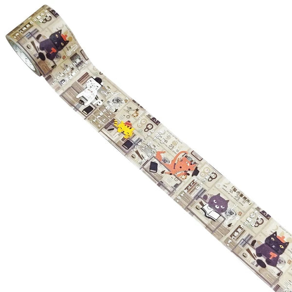 SEAL-DO PRINTING Tsuyoharu Craft Tape - Cat Office