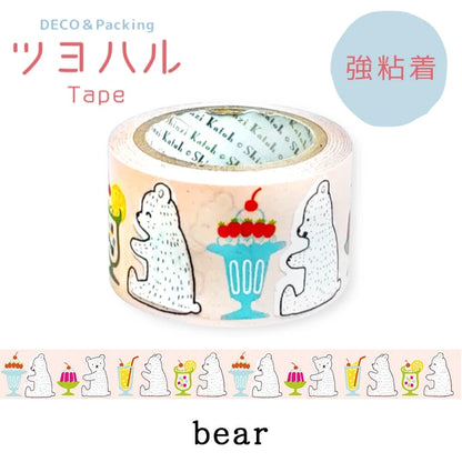 SEAL-DO PRINTING Tsuyoharu Craft Tape - Bear Sweets