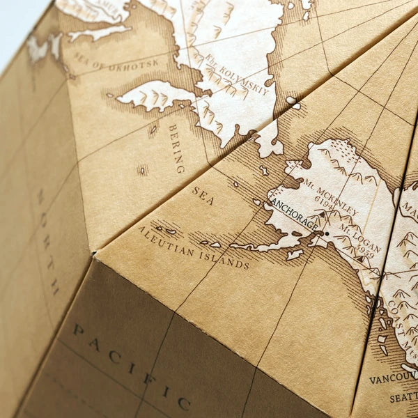 MARUMO PRINTING Paper Globe Kit - Antique - Additional product image