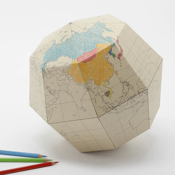 MARUMO PRINTING Paper Globe Kit - Blank / Beige - Additional product image