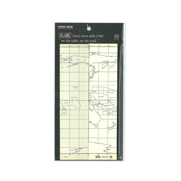 MARUMO PRINTING World Map - Blank / Blank Map / Mini - Additional product image