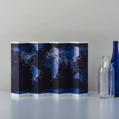 MARUMO PRINTING Glow-in-the-Dark Self-Standing World Map - Night - Wholesale Pack