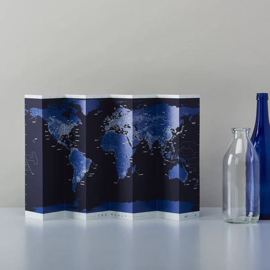 MARUMO PRINTING Glow-in-the-Dark Self-Standing World Map - Night - Wholesale Pack