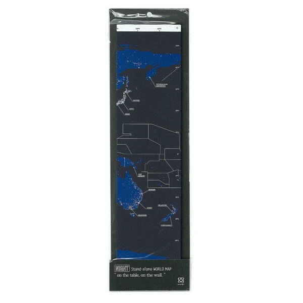 MARUMO PRINTING Glow-in-the-Dark Self-Standing World Map - Night - Additional product image