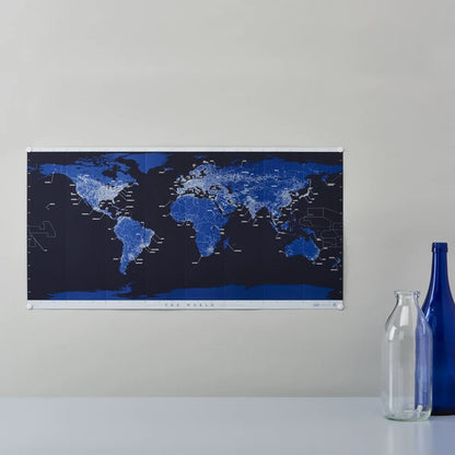 MARUMO PRINTING Glow-in-the-Dark Self-Standing World Map - Night - Additional product image