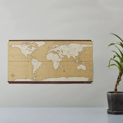 MARUMO PRINTING Self-Standing World Map - Antique - Additional product image