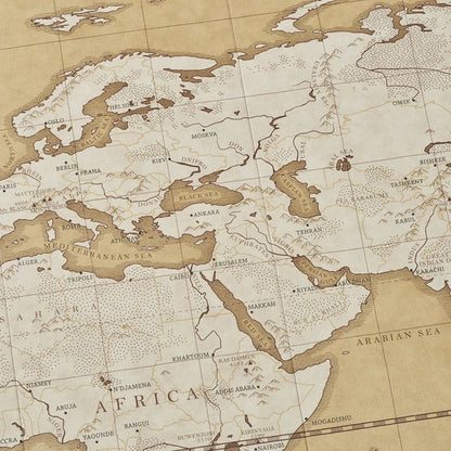 MARUMO PRINTING Self-Standing World Map - Antique - Additional product image