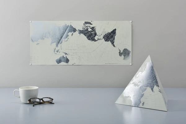 MARUMO PRINTING World Map - Platinum - Additional product image