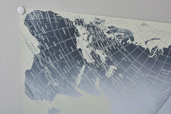 MARUMO PRINTING World Map - Platinum - Additional product image