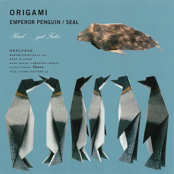 MARUMO PRINTING Animal Origami Paper - Penguin / Seal / Type C - Wholesale Pack