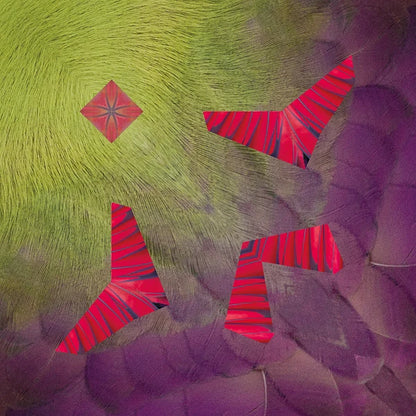 MARUMO PRINTING Animal Origami Paper - Blue-and-yellow Macaw / Scarlet Macaw / Guinea Turaco / Tropical / Type F - Additional product image