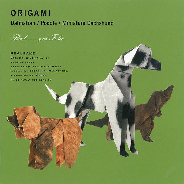 MARUMO PRINTING Origami Paper Type G - Dog Designs - Wholesale Pack