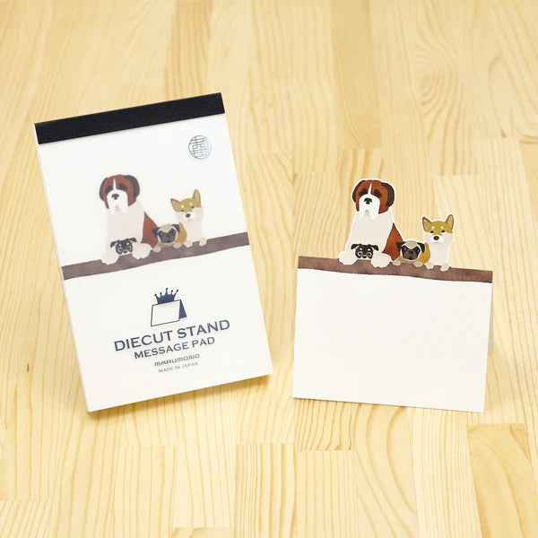 MARUMO PRINTING Die-Cut Stand Message Pad - Dog - Wholesale Pack