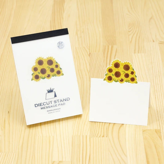 MARUMO PRINTING Die-Cut Stand Message Pad - Sunflower - Wholesale Pack