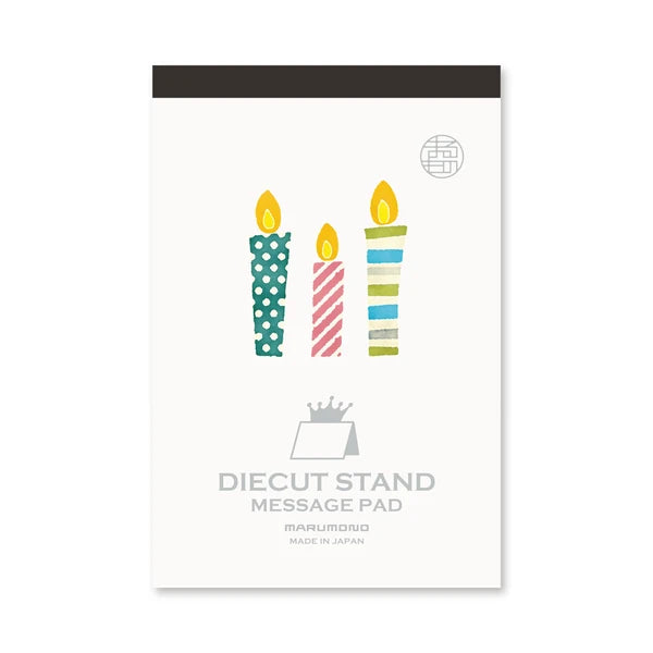 MARUMO PRINTING Die-Cut Stand Message Pad - Candle - Additional product image